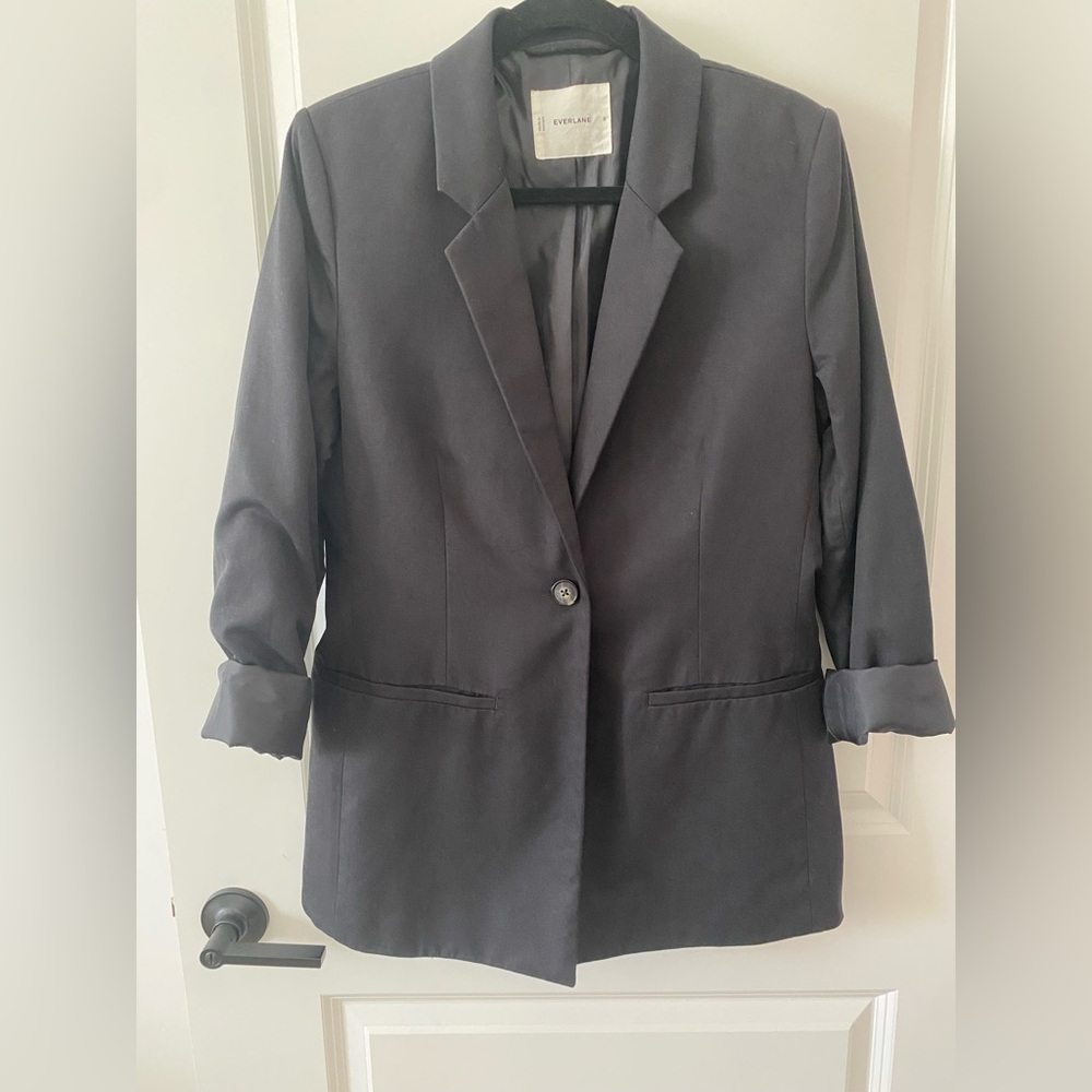 Everlane Black Single-Button Women's Blazer